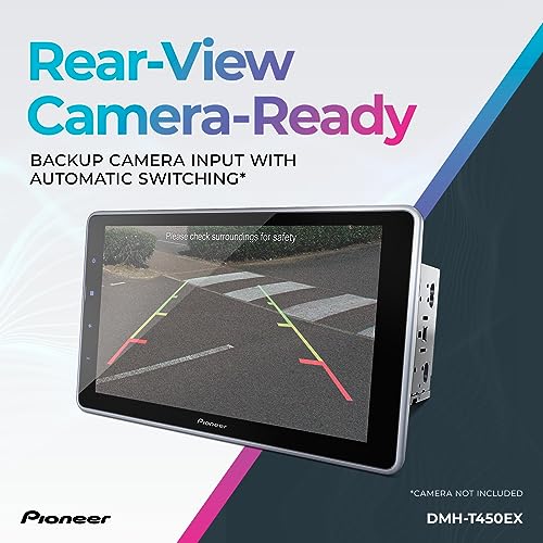 Pioneer DMH-T450EX Digital Multimedia Receiver with Weblink, 9” Capacitive Touchscreen, Double-DIN, Built-in Bluetooth, Amazon Alexa Via App, Backup Camera Compatibility Pioneer DMH-T450EX Digital Multimedia Receiver with Weblink, 9” Capacitive Touchscreen, Double-DIN, Built-in Bluetooth, Amazon Alexa Via App, Backup Camera Compatibility